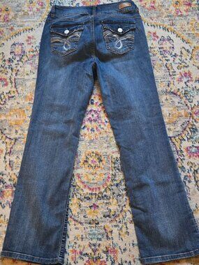 Angels Bootcut Jeans Women's Size 8/29 Blue Denim Embroidered Back Pockets